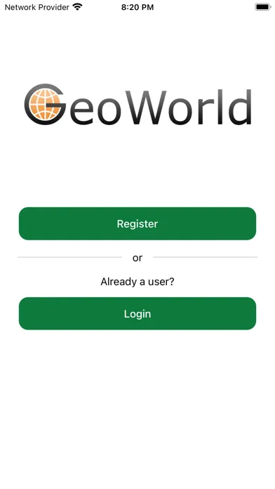 Ảnh chụp màn hình của GeoWorld Professional Network