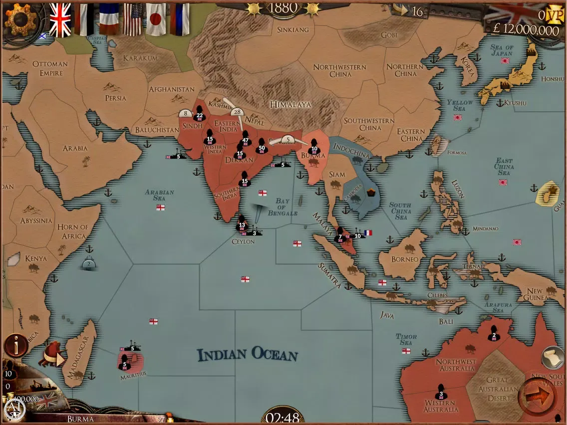 Ảnh chụp màn hình của Colonial Conquest iPad 