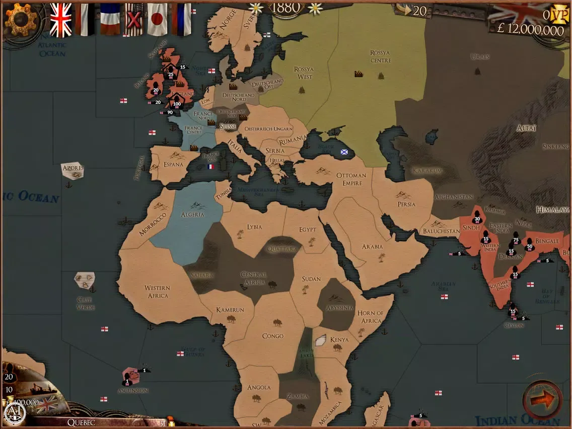 Ảnh chụp màn hình của Colonial Conquest iPad 