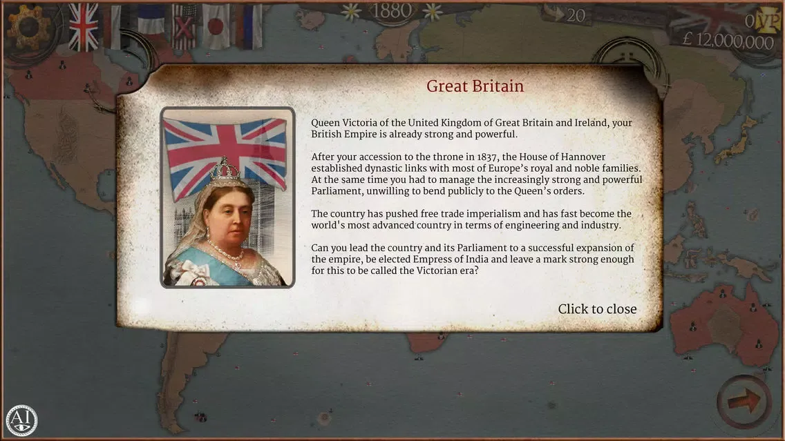 Ảnh chụp màn hình của Colonial Conquest