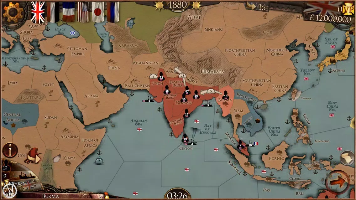 Ảnh chụp màn hình của Colonial Conquest