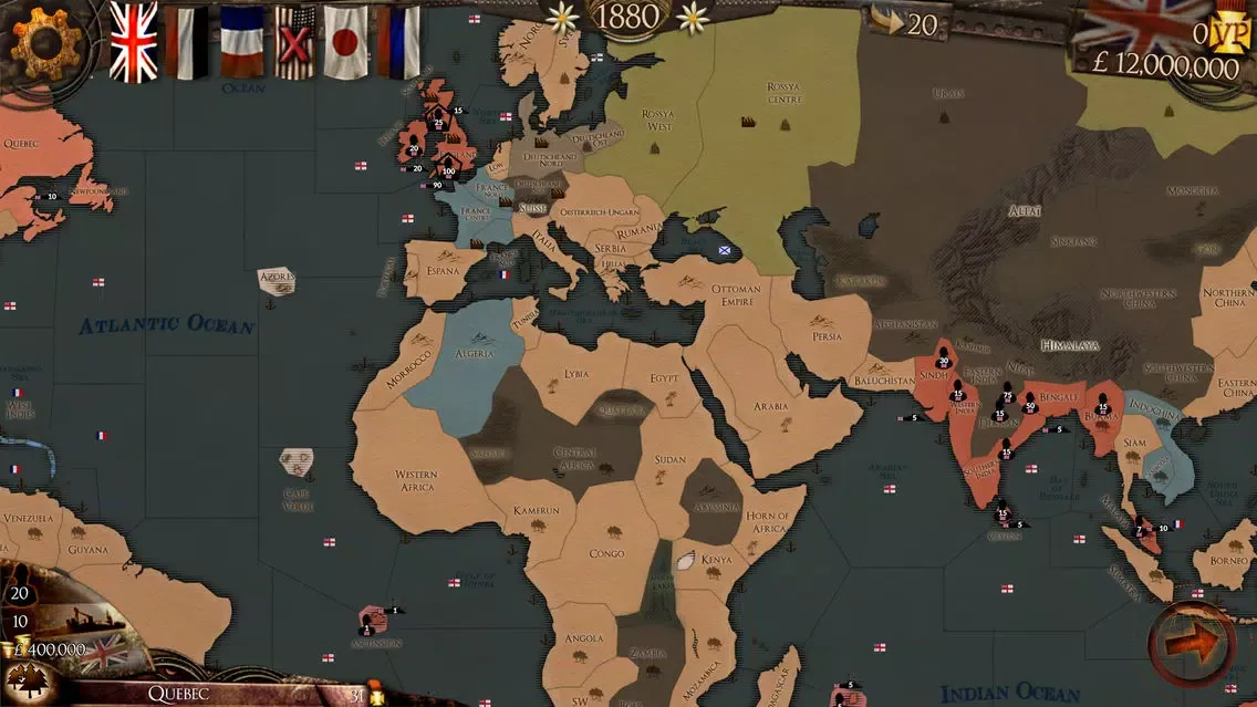 Ảnh chụp màn hình của Colonial Conquest