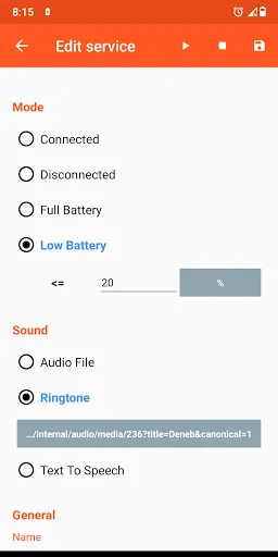 Battery Sound Notification应用截图