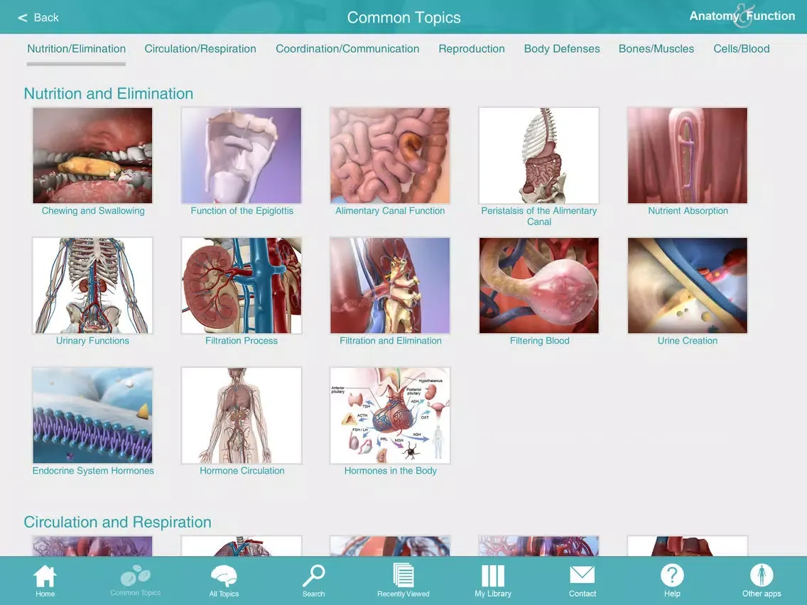 Скриншоты Anatomy & Function: A 3D Visual Reference of the Human Body iPad 