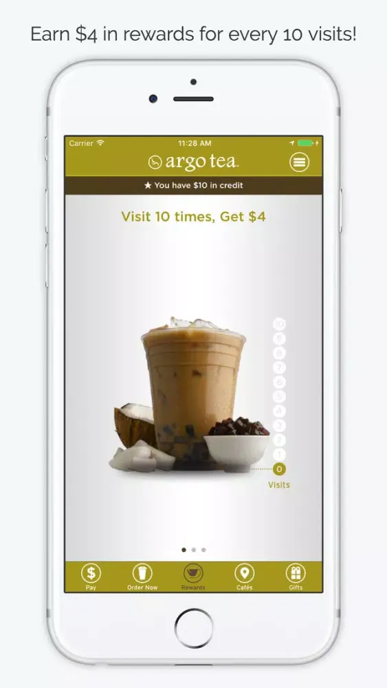 Argo Tea LoyalTea App स्क्रीनशॉट
