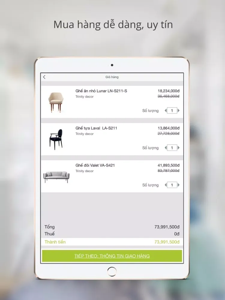 Trang Trí & Thiết Kế Nội Thất iPad  スクリーンショット