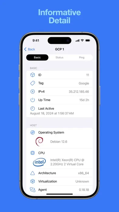 ภาพหน้าจอของ Nezha Mobile