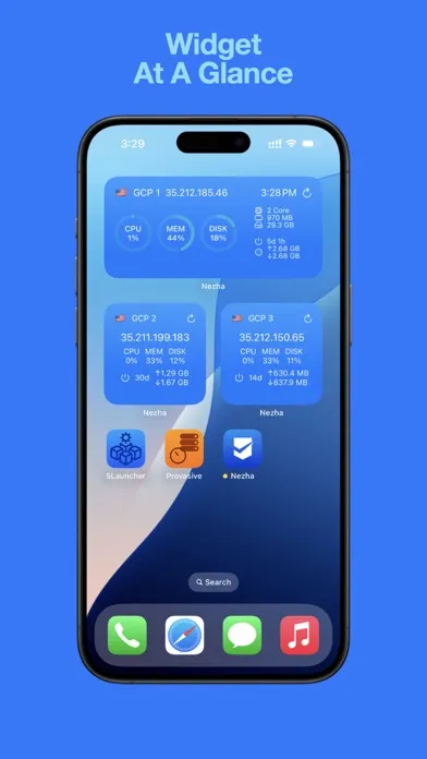 ภาพหน้าจอของ Nezha Mobile