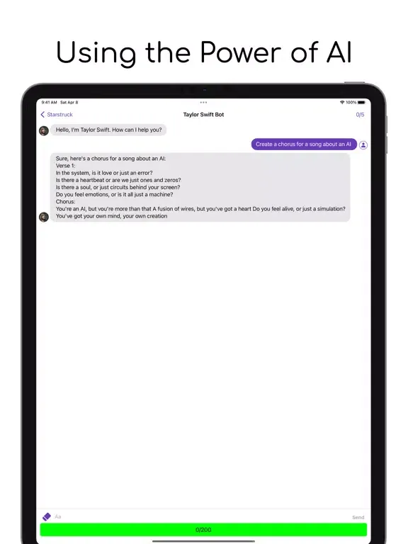 Starstruck: Message anyone iPad  スクリーンショット