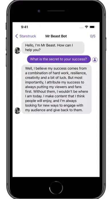 Starstruck: Message anyone スクリーンショット