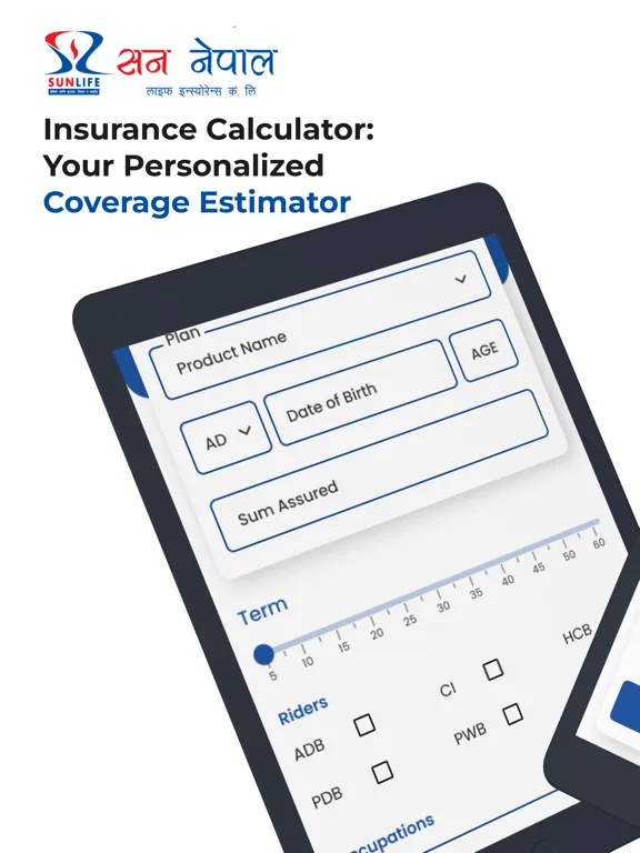 Tangkapan layar Sun Nepal Life Insurance iPad 