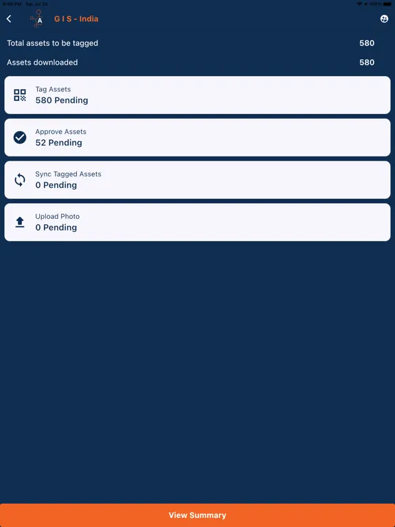 Capturas de tela do AssetCues-For Asset Management iPad 