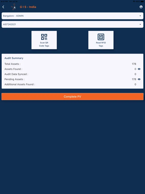 Capturas de tela do AssetCues-For Asset Management iPad 