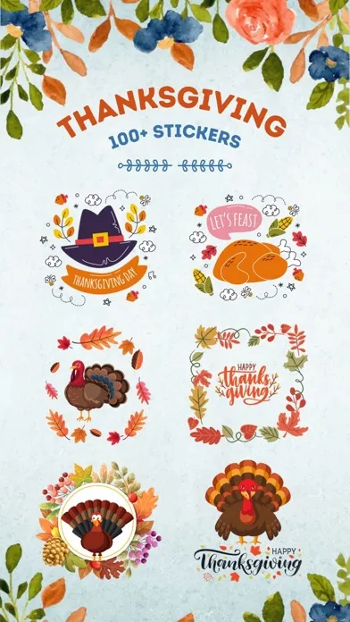 100+ Thanksgiving Day Stickers سکرین شاٹس