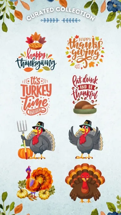 100+ Thanksgiving Day Stickers سکرین شاٹس