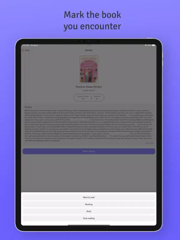 Captures d'écran de Booklog - Book Tracker iPad 