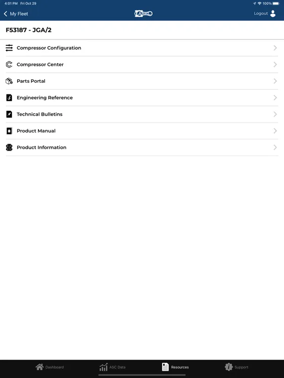 Captures d'écran de Ariel Fleet Manager iPad 