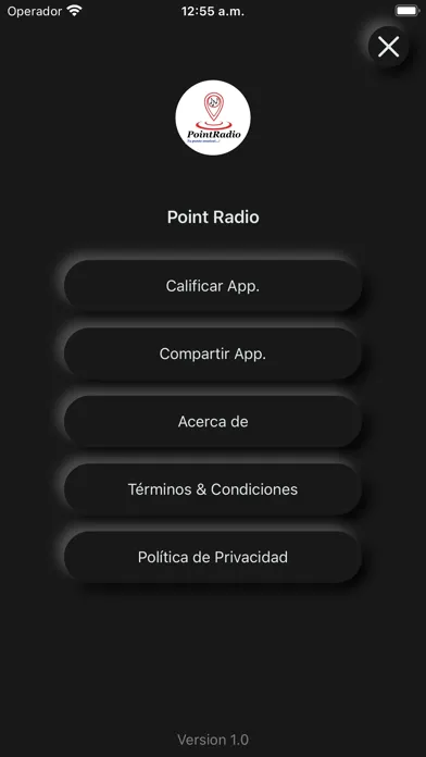 Screenshot di Point Radio