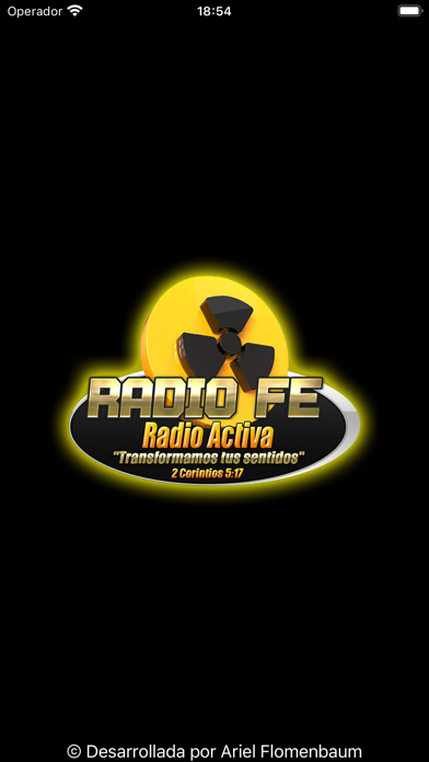 Tangkapan skrin Radio Fe Radioactiva