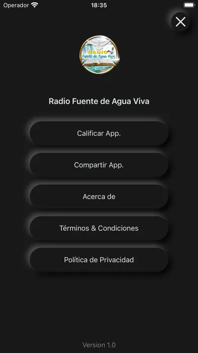 Capturas de pantalla de Radio Fuente de Agua Viva