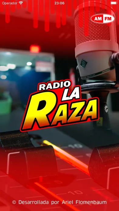 Capturas de tela do Radio La Raza.com