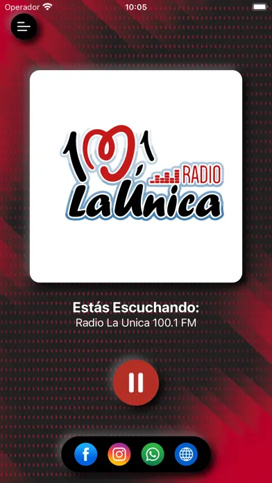 Capturas de pantalla de Radio La Unica 100.1 FM