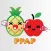 Kawaii Fruits and Pens