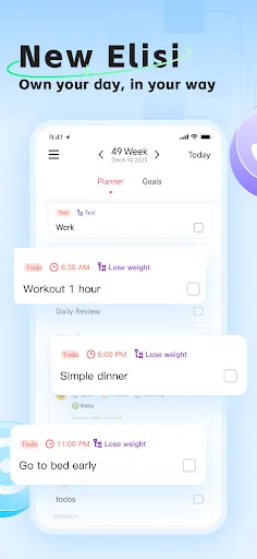 Elisi - Structured planner Ekran Görüntüleri