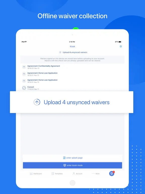 WaiverForever - Online Waiver iPad  स्क्रीनशॉट