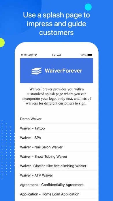 WaiverForever - Online Waiver स्क्रीनशॉट