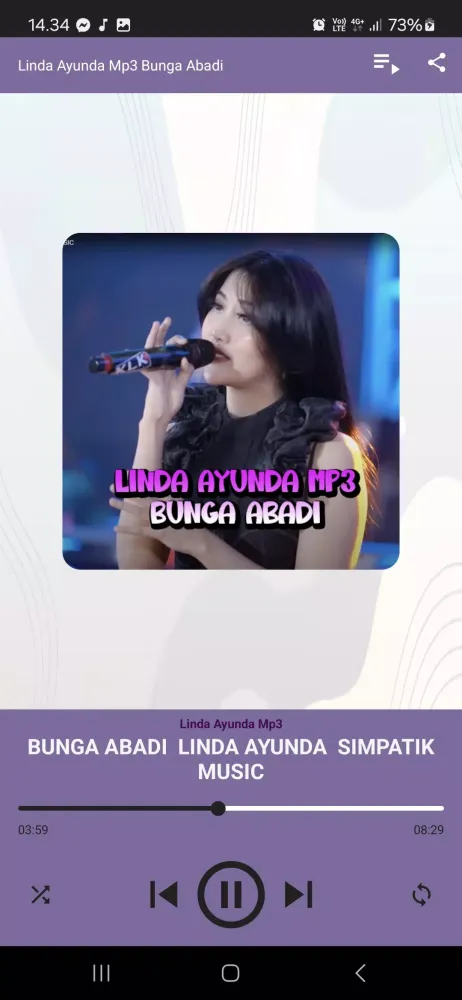 Linda Ayunda Mp3 Bunga Abadi 스크린샷
