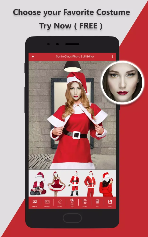 Santa Claus Photo Suit Editor 2018 Screenshots