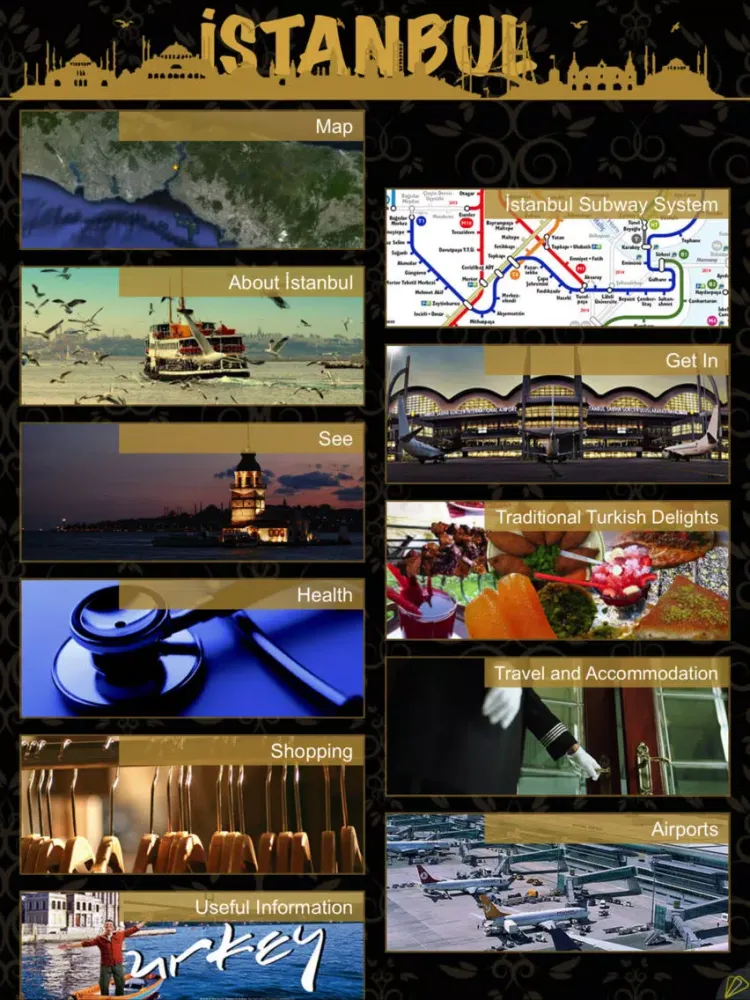 تصاویر Istanbul City Guide iPad 