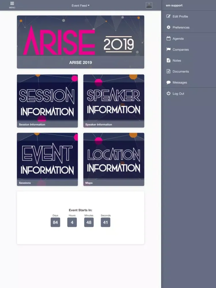 Capturas de pantalla de ARISE 2019 iPad 