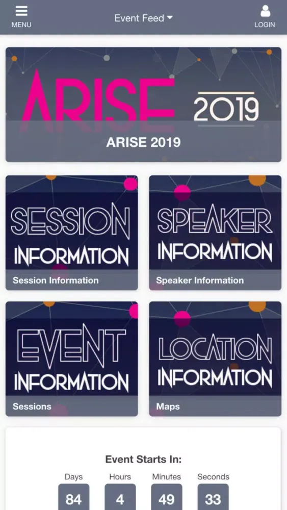 Capturas de pantalla de ARISE 2019