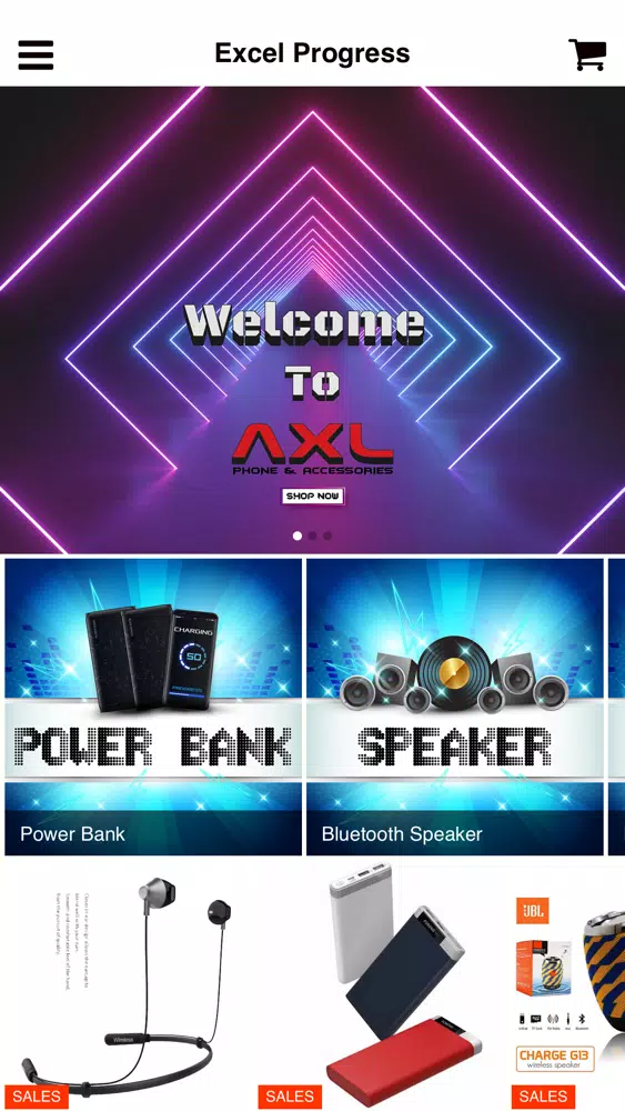 Tangkapan layar AXL Phone Shop