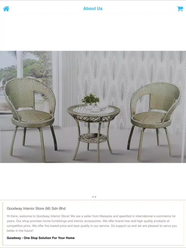 Capturas de tela do Goodway Interior Store iPad 