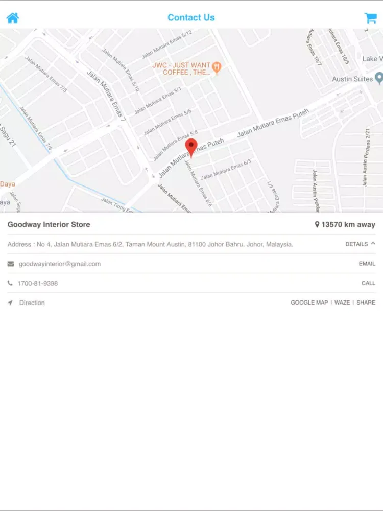 Capturas de tela do Goodway Interior Store iPad 