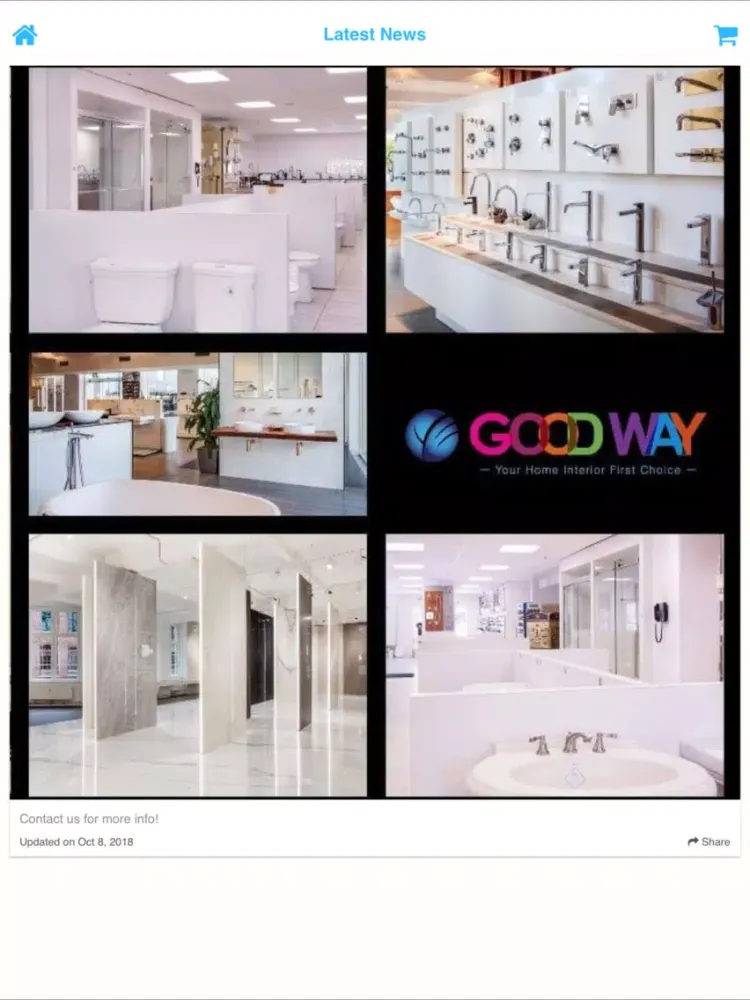 Capturas de tela do Goodway Interior Store iPad 