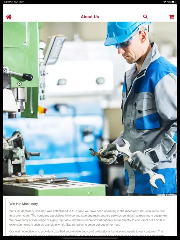Capturas de pantalla de Win Hin Machinery iPad 