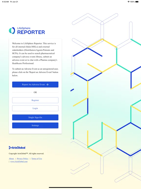 LifeSphere Reporter iPad  Screenshots