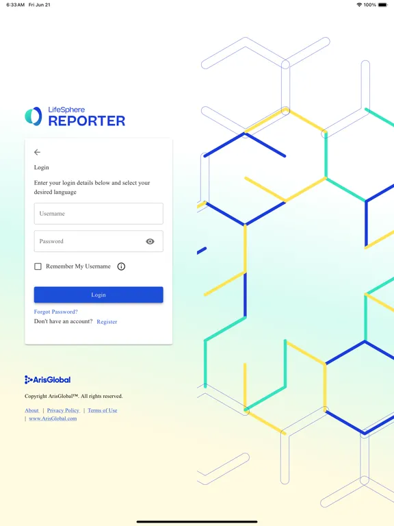 LifeSphere Reporter iPad  Screenshots