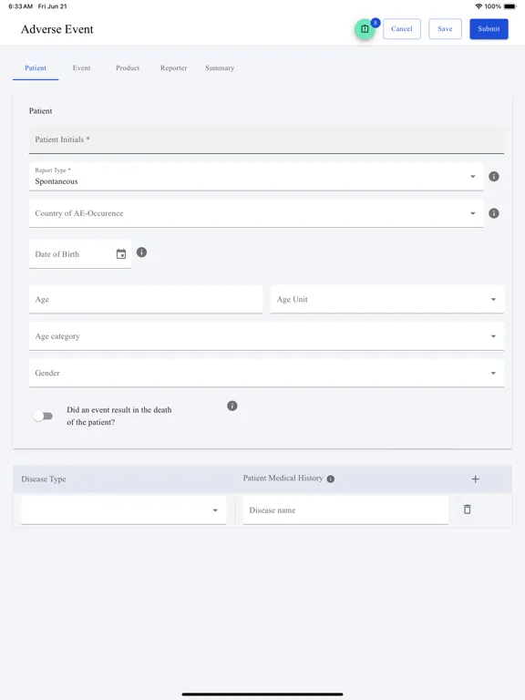 LifeSphere Reporter iPad  Screenshots