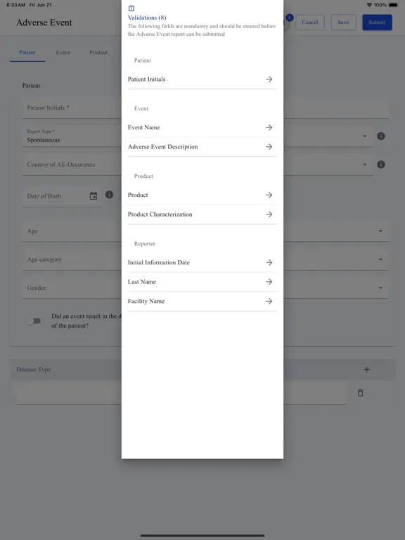 LifeSphere Reporter iPad  Screenshots