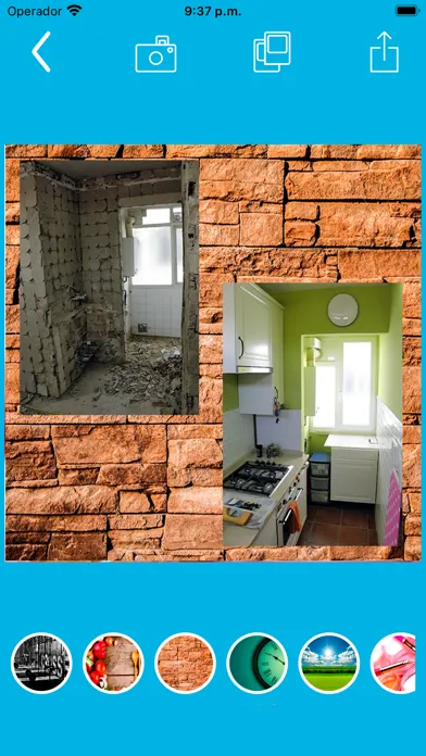 Before and after collage 스크린샷