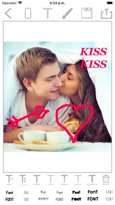 Capturas de tela do Write and paint on photos