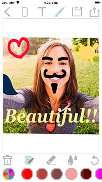 Capturas de tela do Write and paint on photos