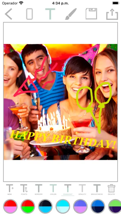 Capturas de tela do Write and paint on photos