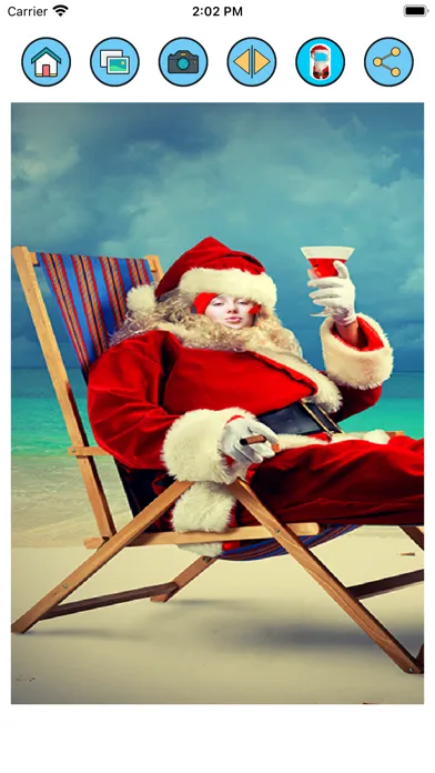 Zrzuty ekranu Photomontage with Santa Claus