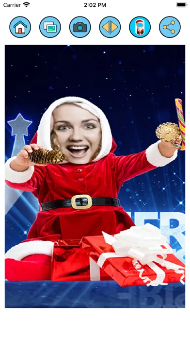 Zrzuty ekranu Photomontage with Santa Claus